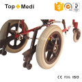 Cadeira de rodas manual de alumínio para crianças com paralisia cerebral Topmedi